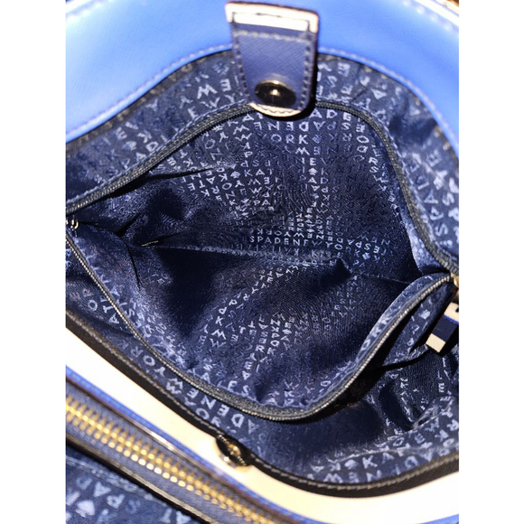 Kate Spade New York Evangelie Laurel Way Striped Satchel Crossbody Handbag Purse - Picture 9 of 15